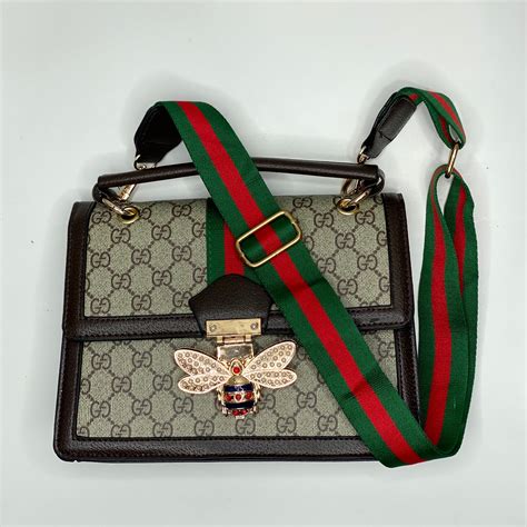 gucci purse with bee strap